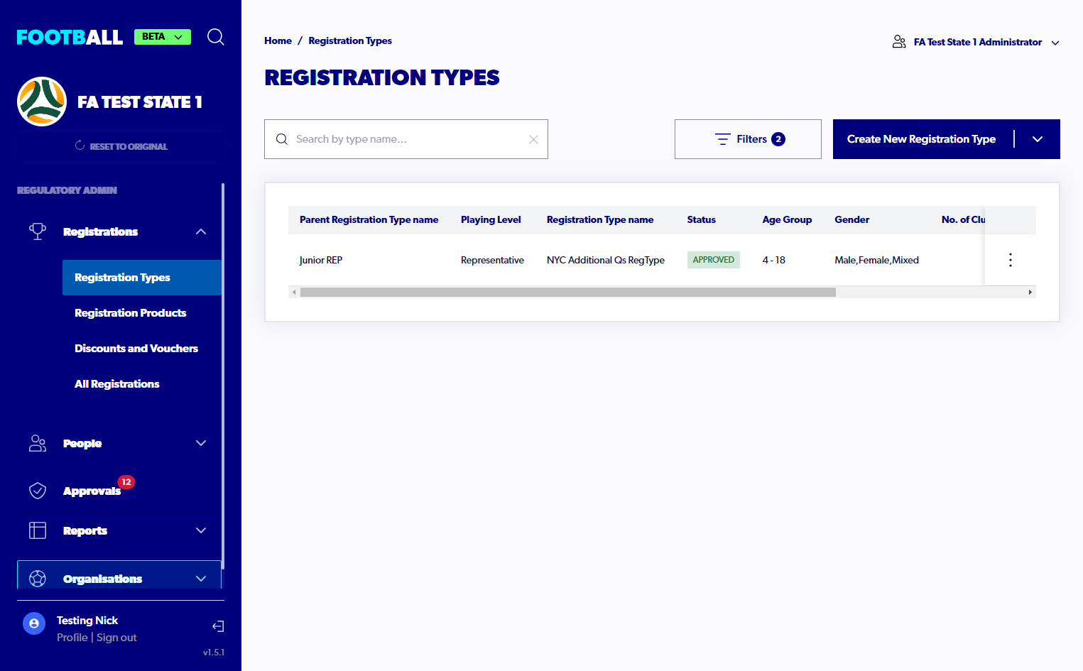 Select on Organisations