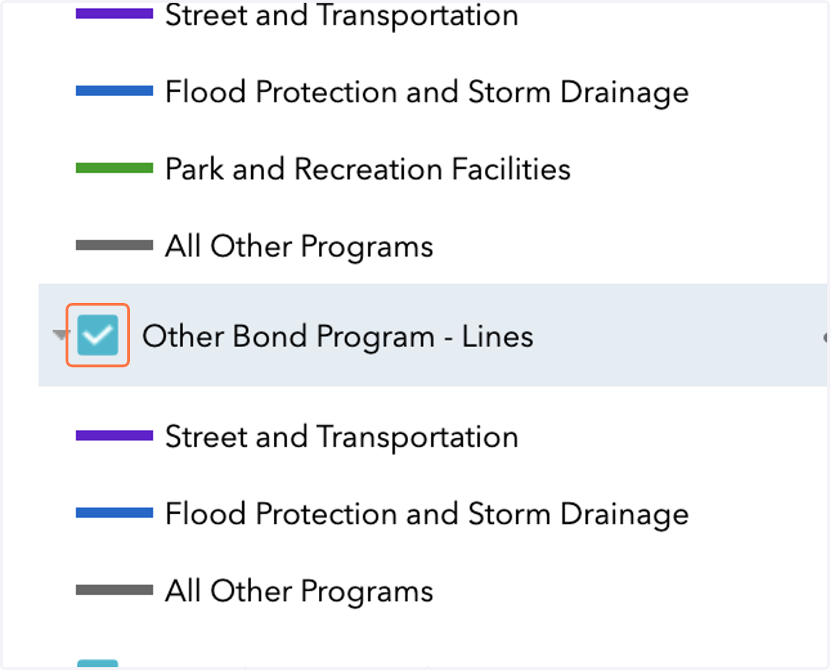 Click on Layer Other Bond Program - Lines