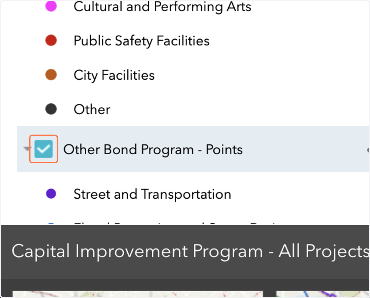 Click on Layer Other Bond Program - Points