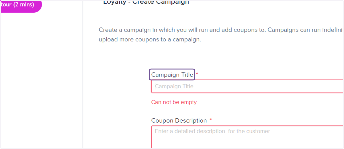 Click on Campaign Title