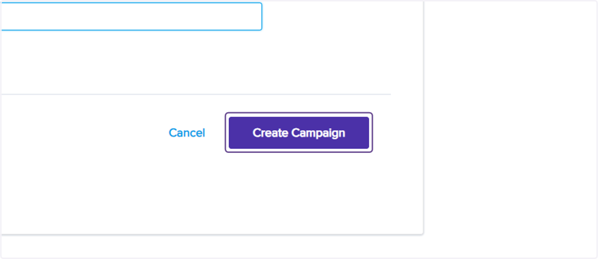 Click on Create Campaign