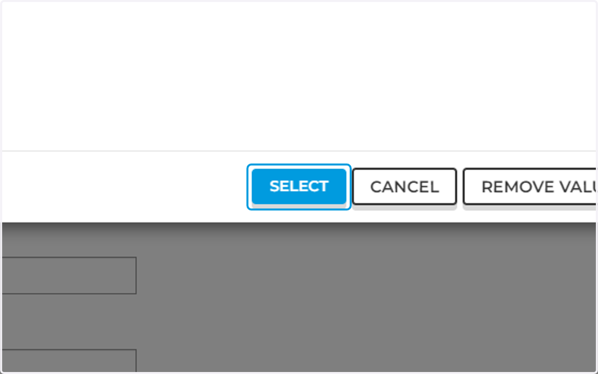 Click on SELECT