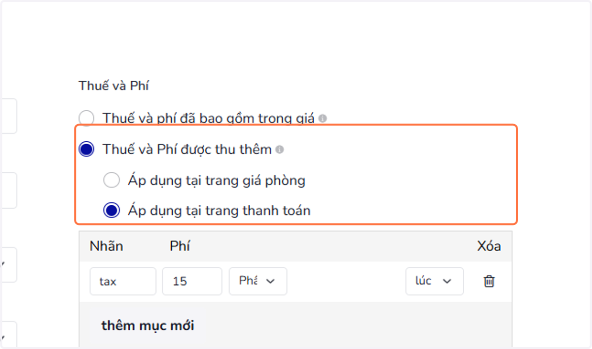 Thuế và phí