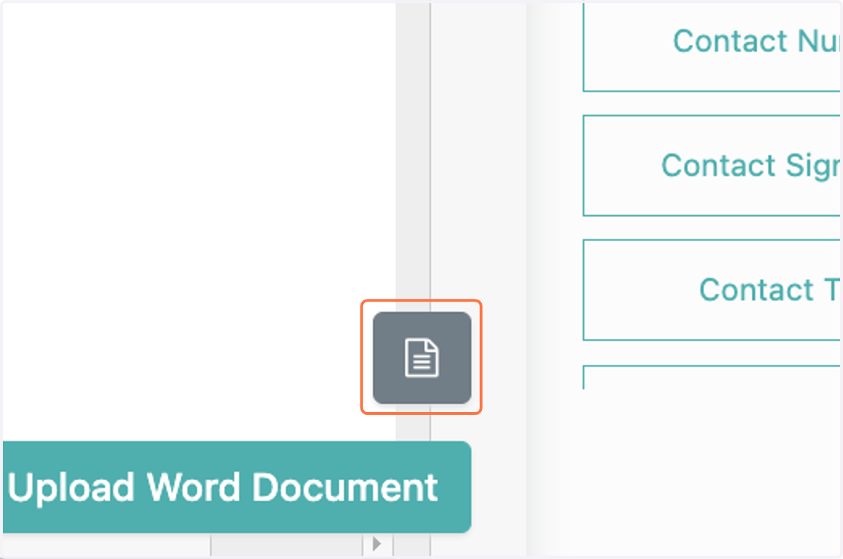 Click on the "paper" icon in the bottom right