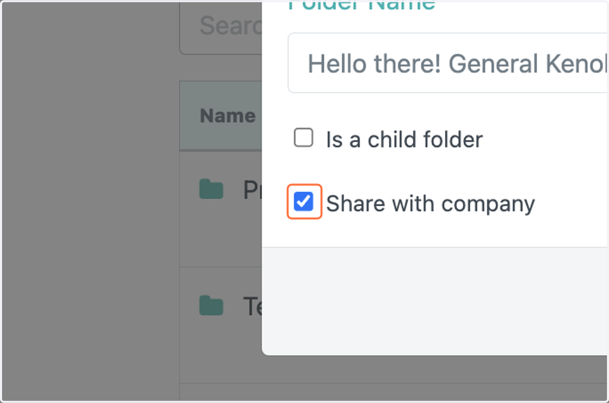 Check Share with company
