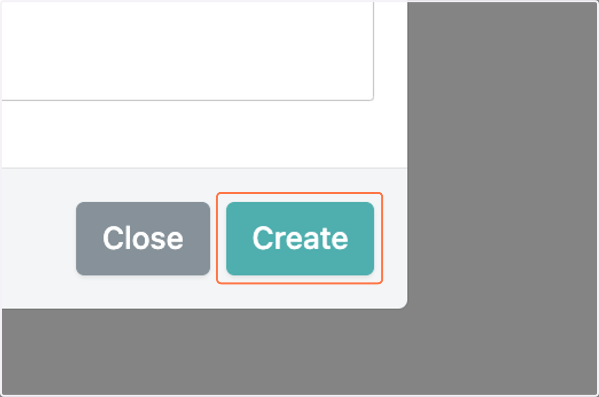 Click on Create