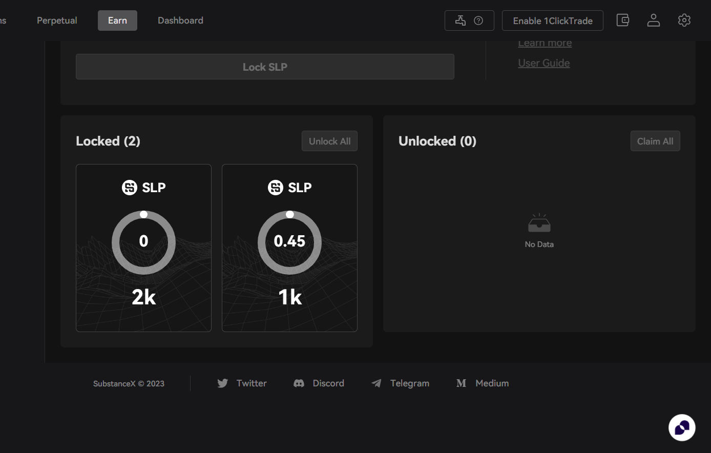 When the lock period ends, users may find and claim their rewards under the Unlocked tab