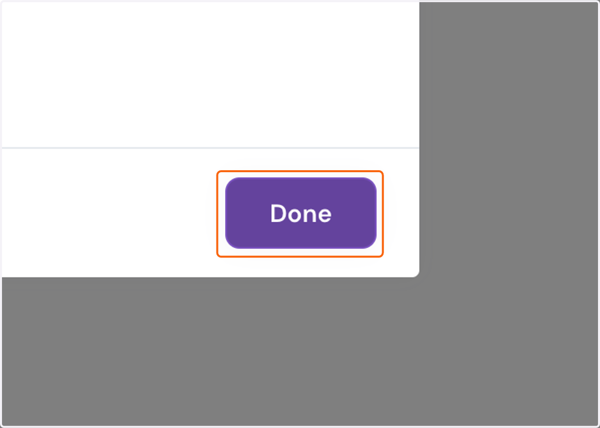 Click on Done