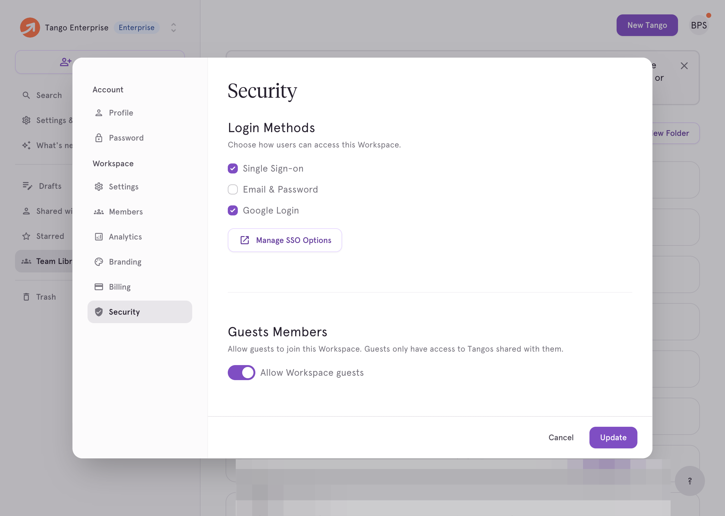 Uncheck Email & Password