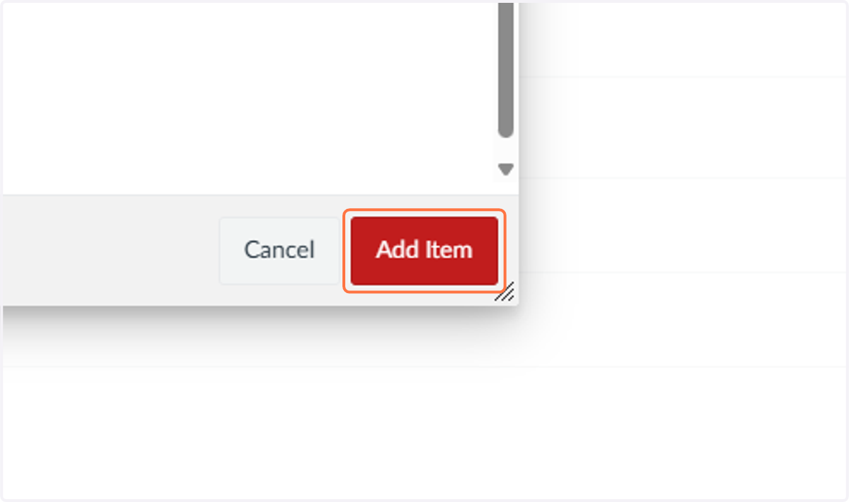 Click on Add Item