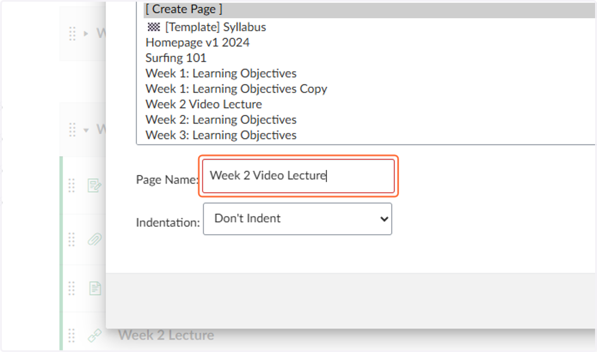 Give your page a title (i.e. Week 2 Video Lecture).