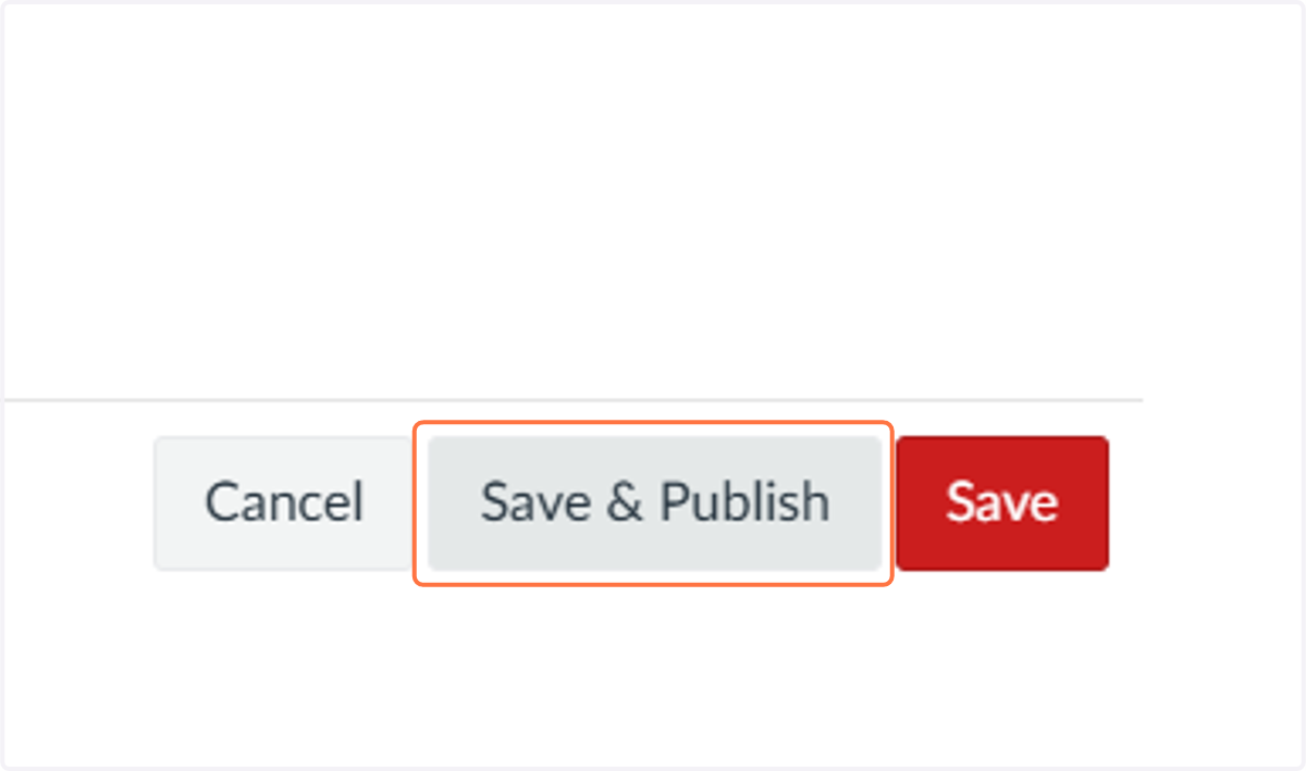 Click on Save & Publish (or just Save if you aren't ready to publish).