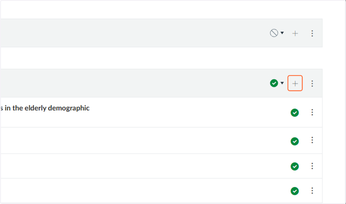 Click + in your Module to add content.