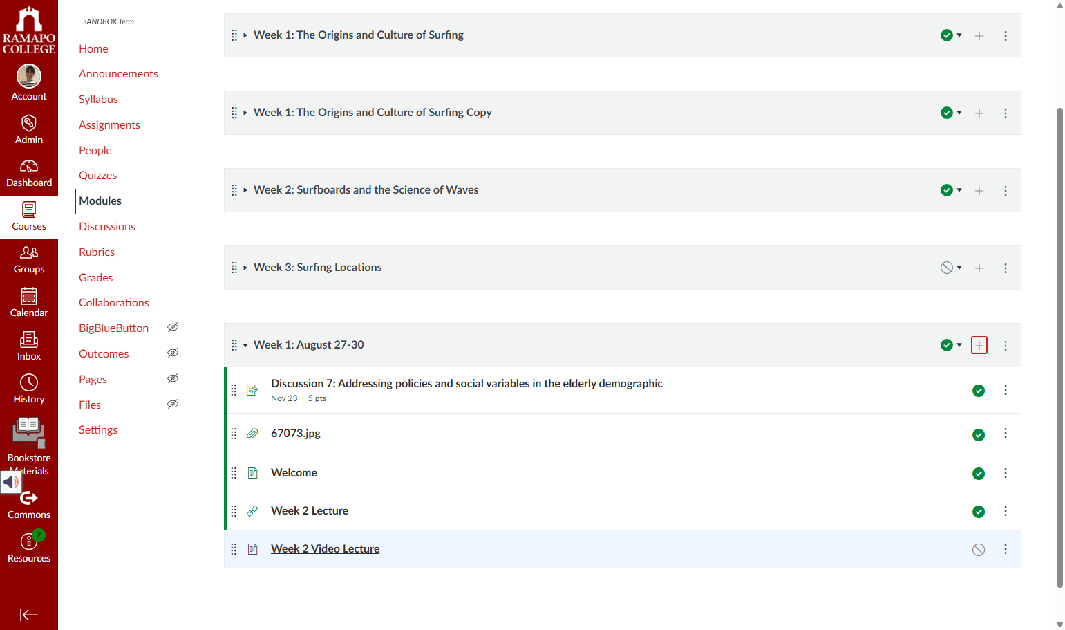 Now that the page has been added to the Module, click on it to edt it.