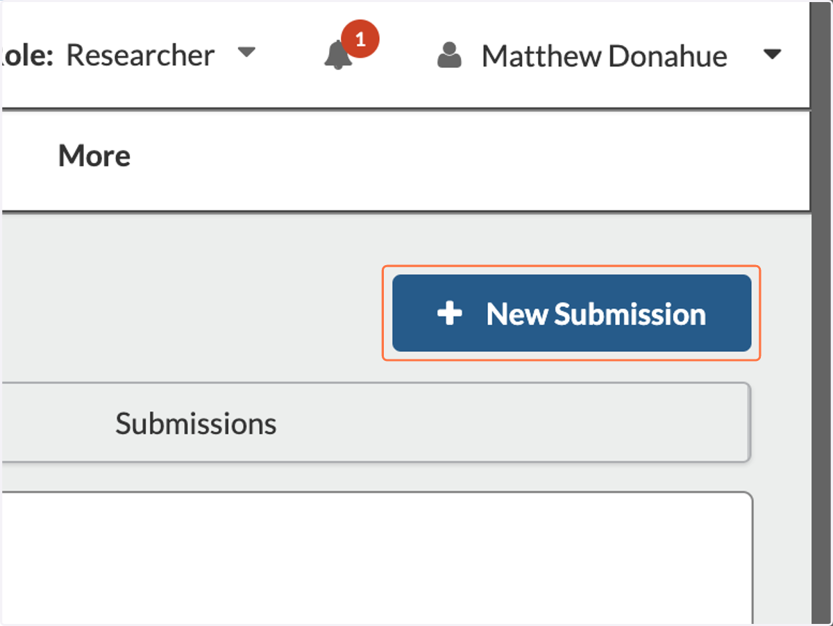 Click on New Submission