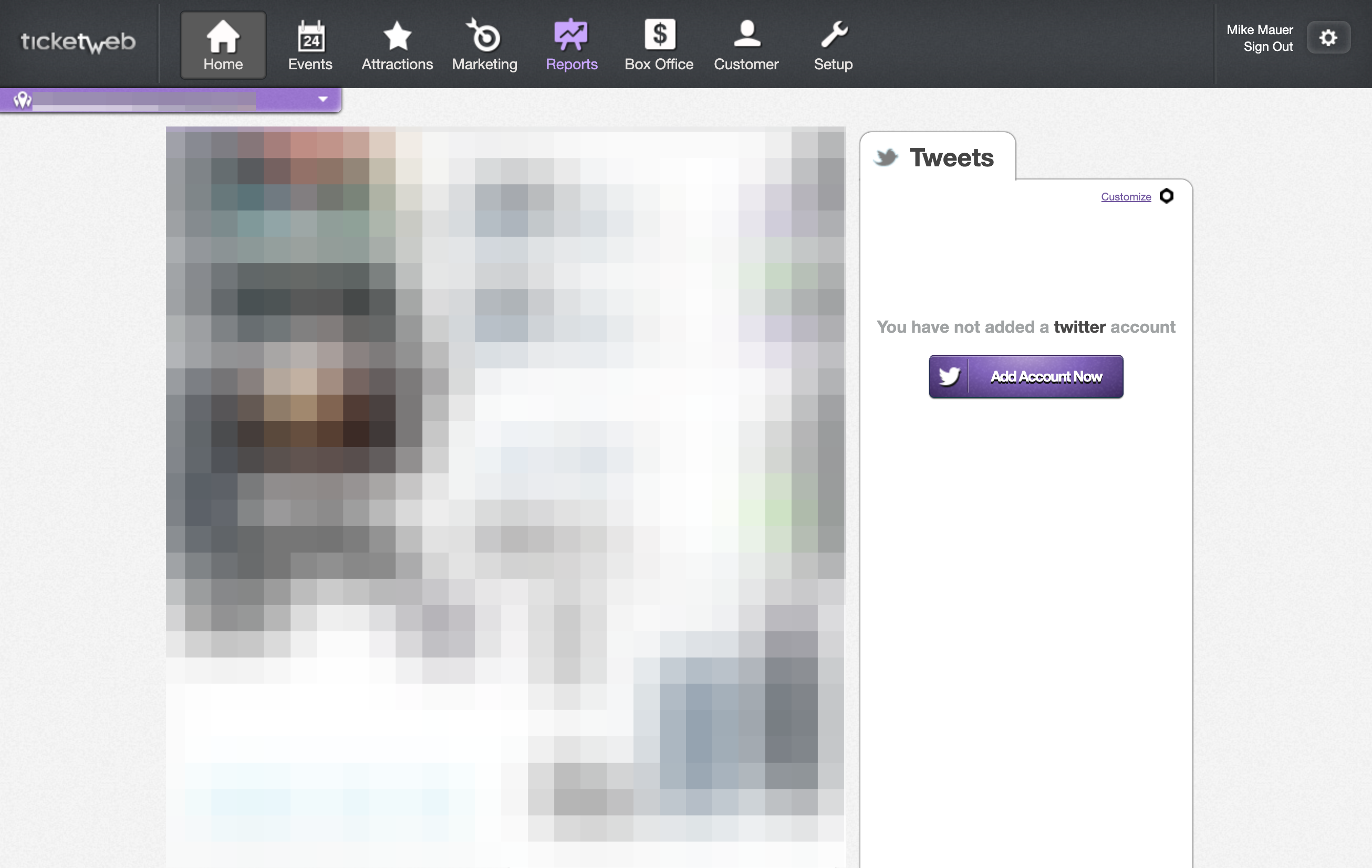 Click on Reports