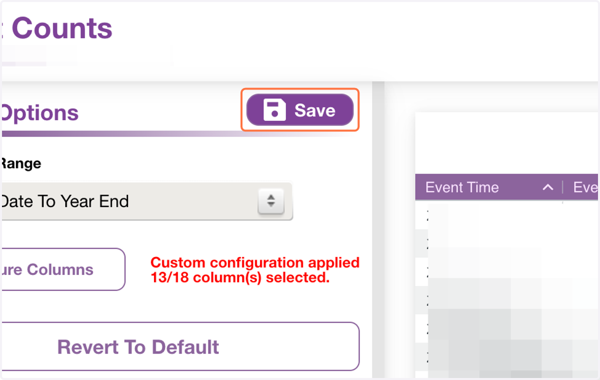 Click on Save in the upper left