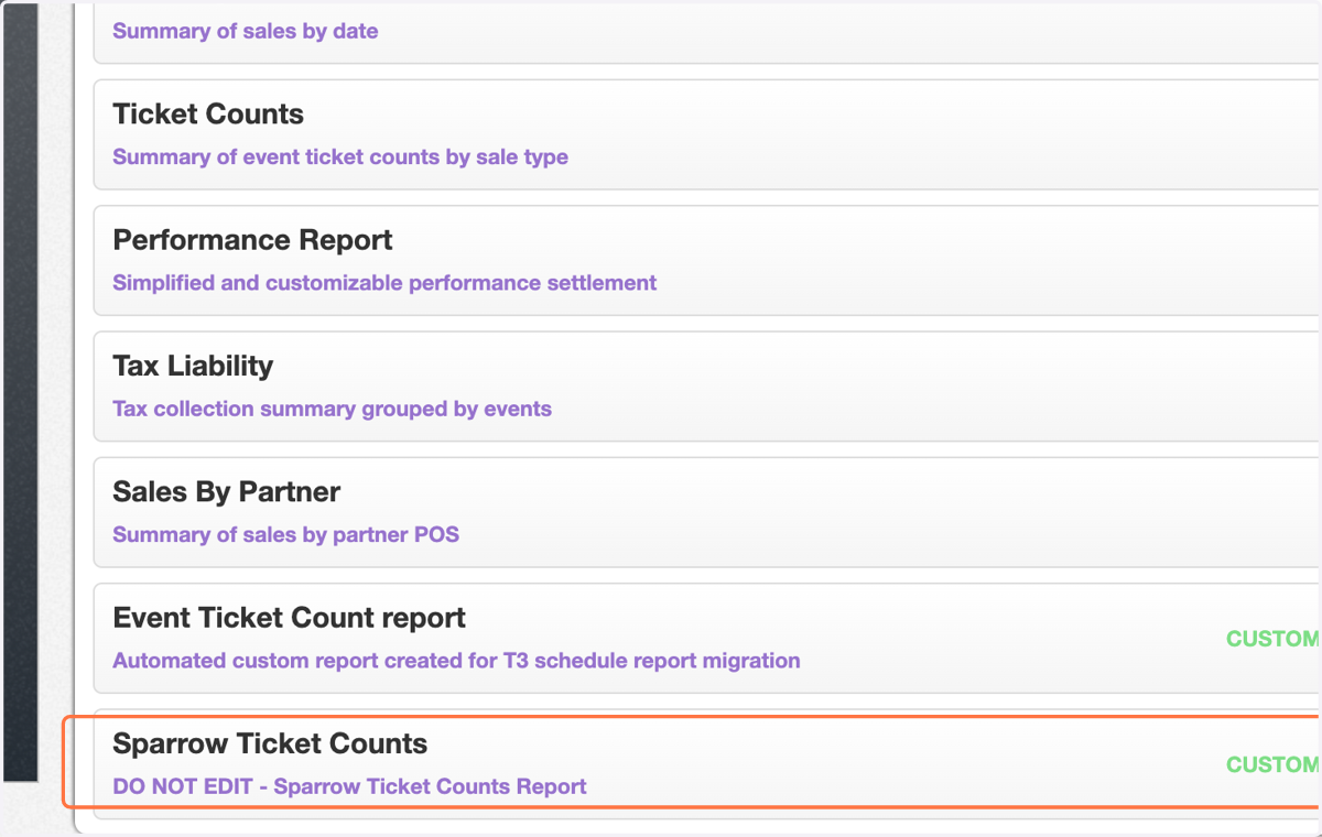 Go back into the report settings and click into your new report