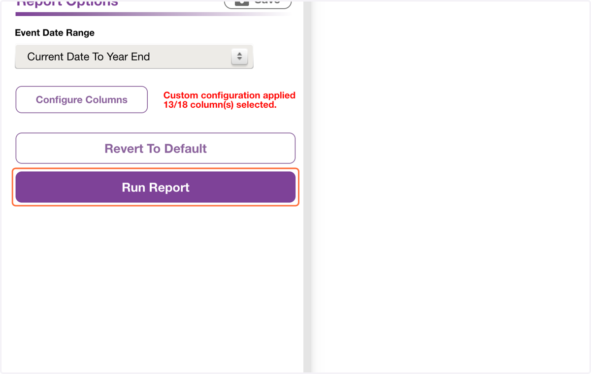 Click on Run Report