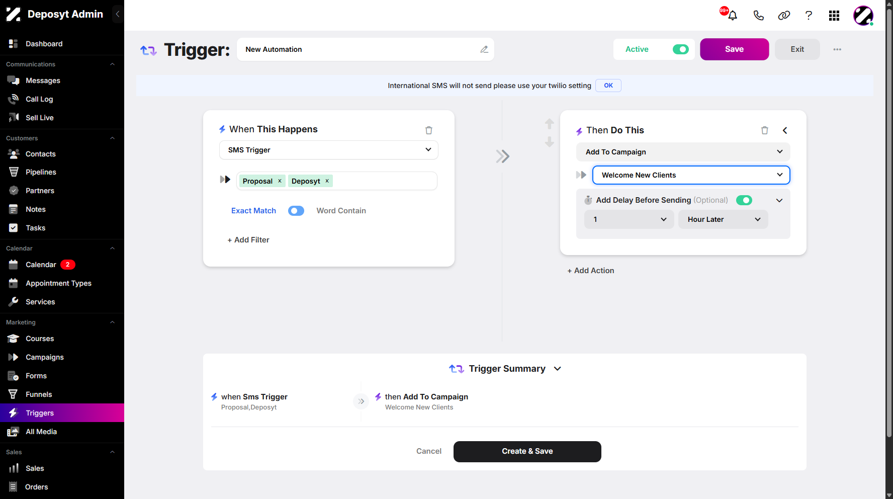 Step 9: Once you’re done adding your delay, click Save to apply the changes.