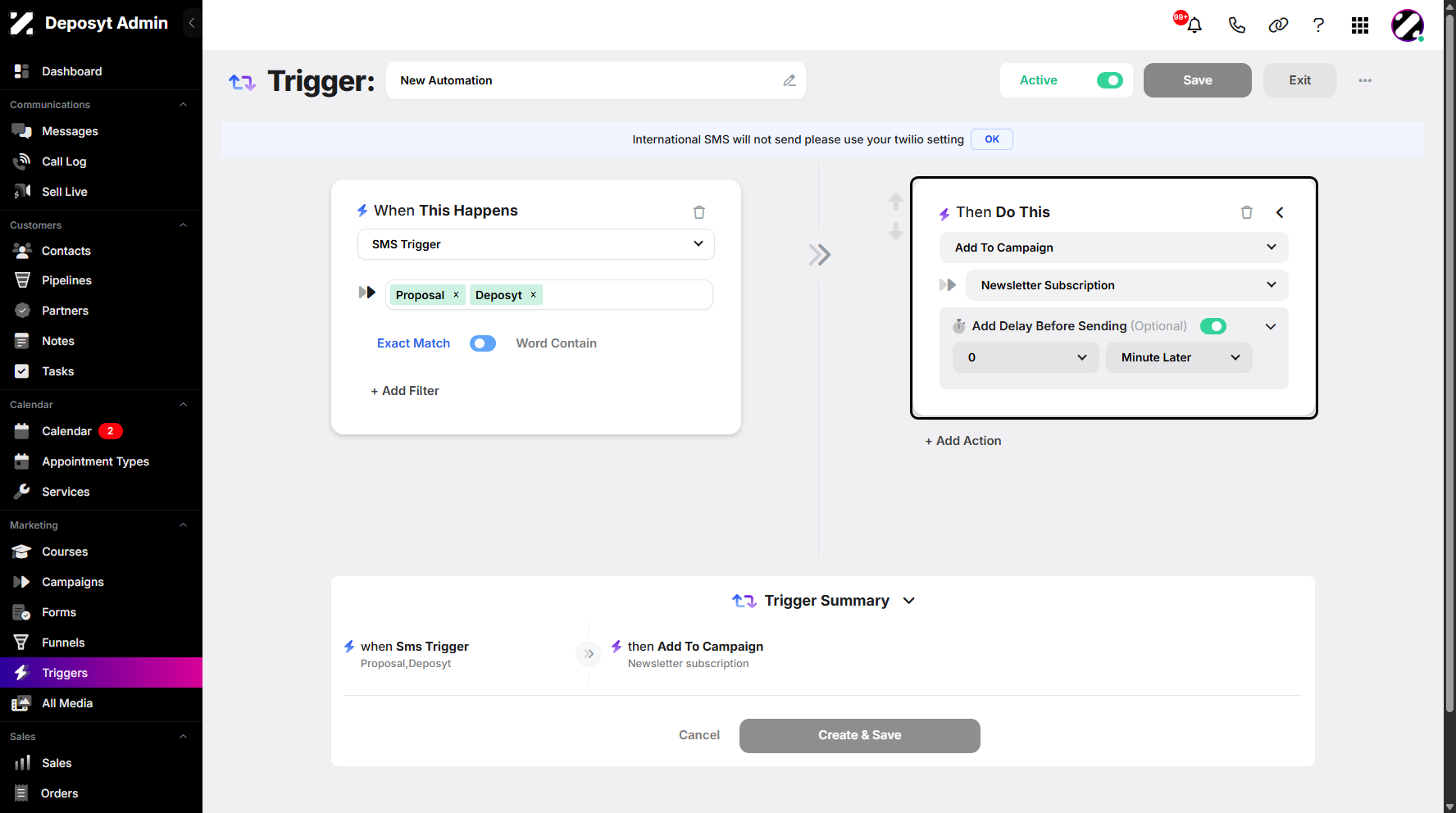 Step 6: It will display the action’s full overview, allowing you to adjust it.