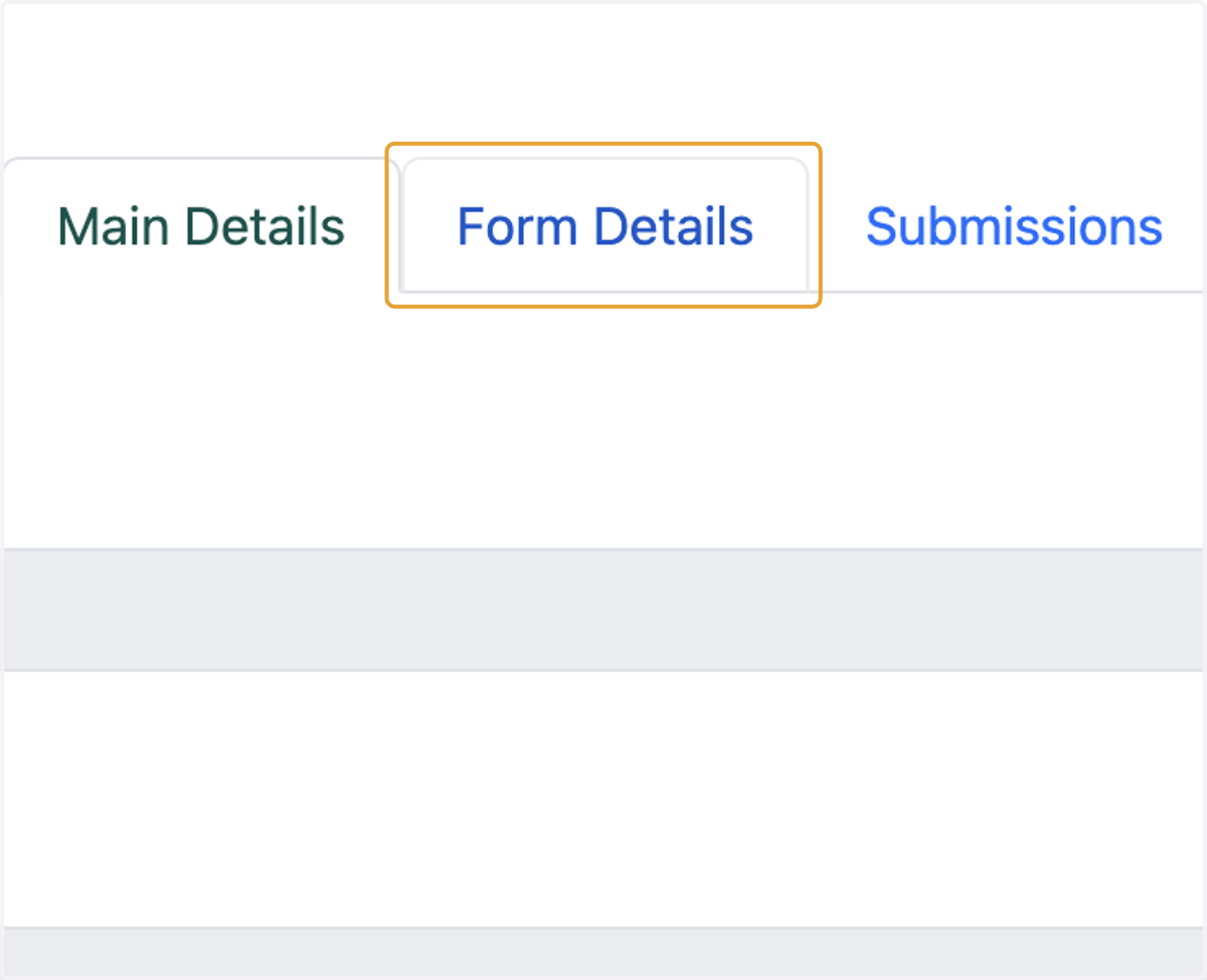 Click on Form Details