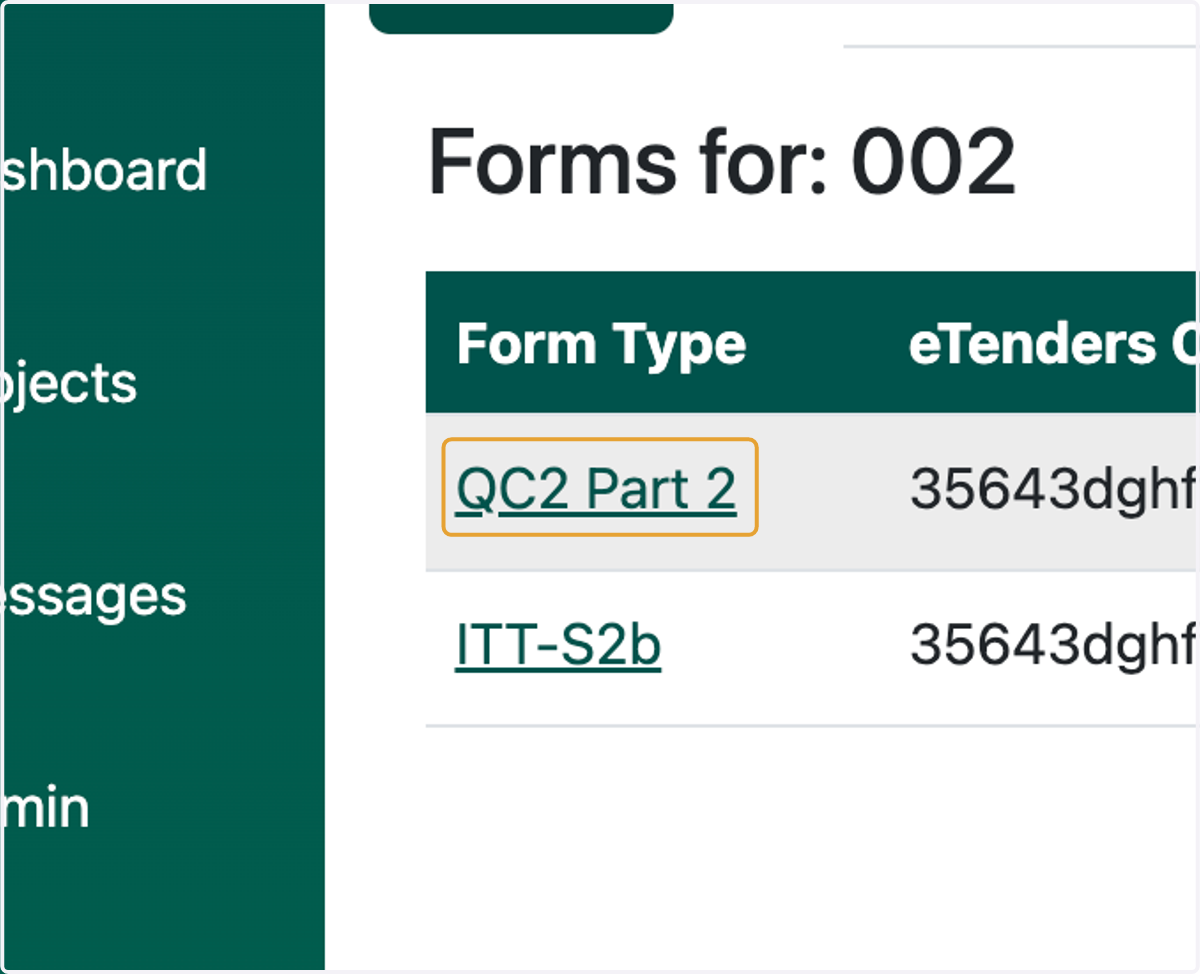 Click on Form Type