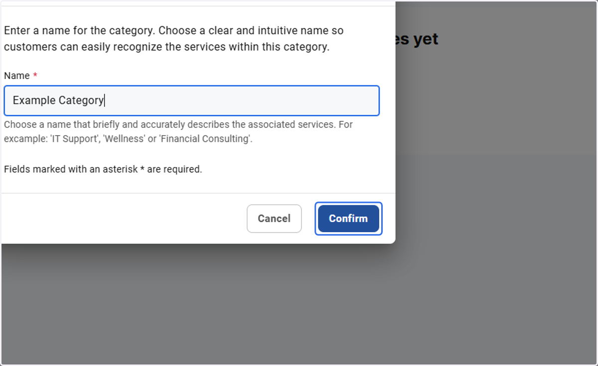 Click on Confirm