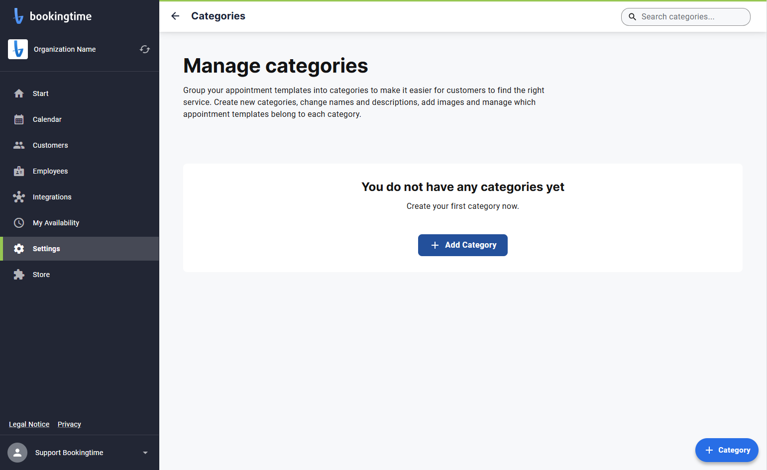 Click on Add Category