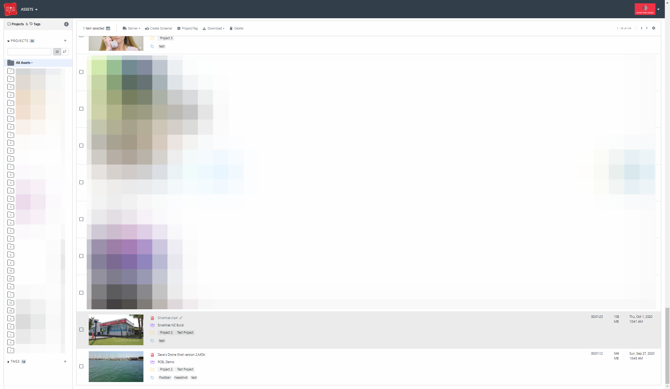 Click on the asset that you wish to add metadata information to