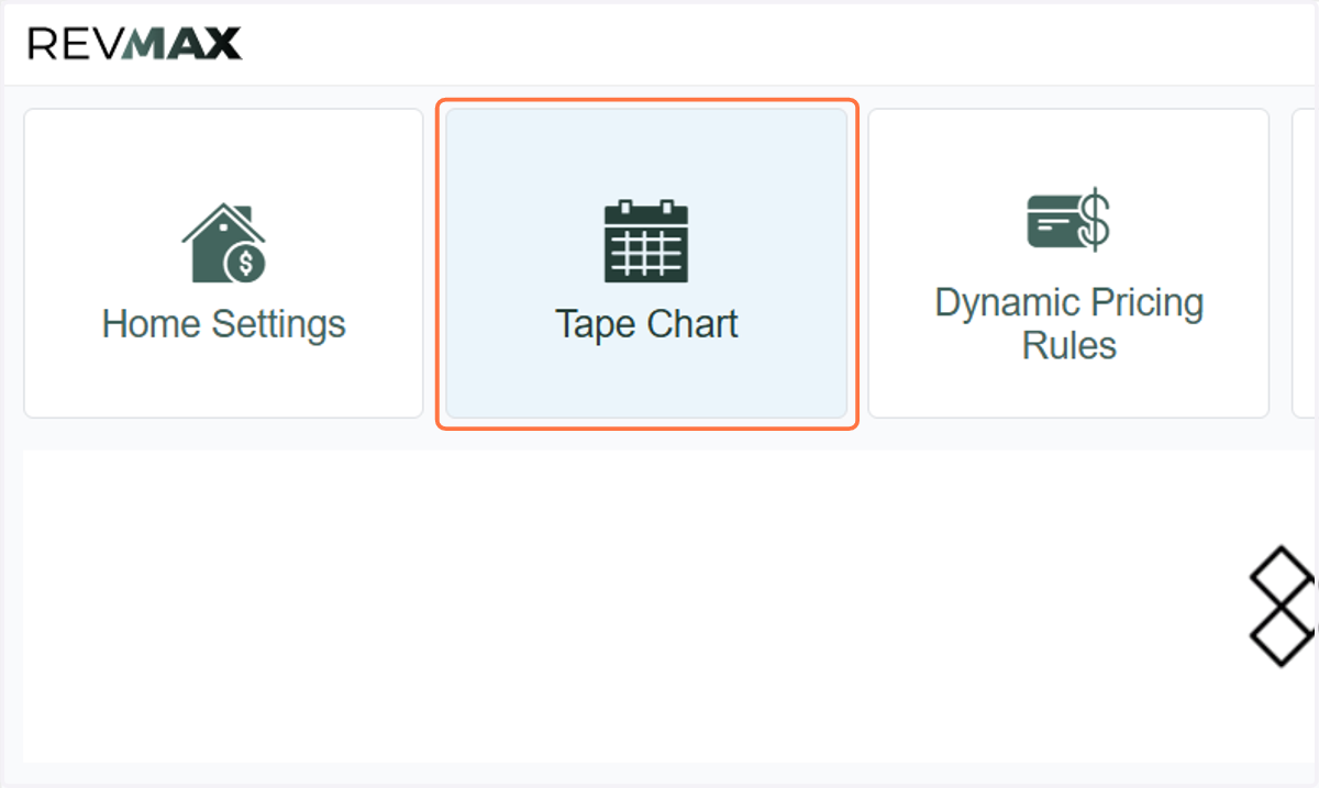Click on Tape Chart