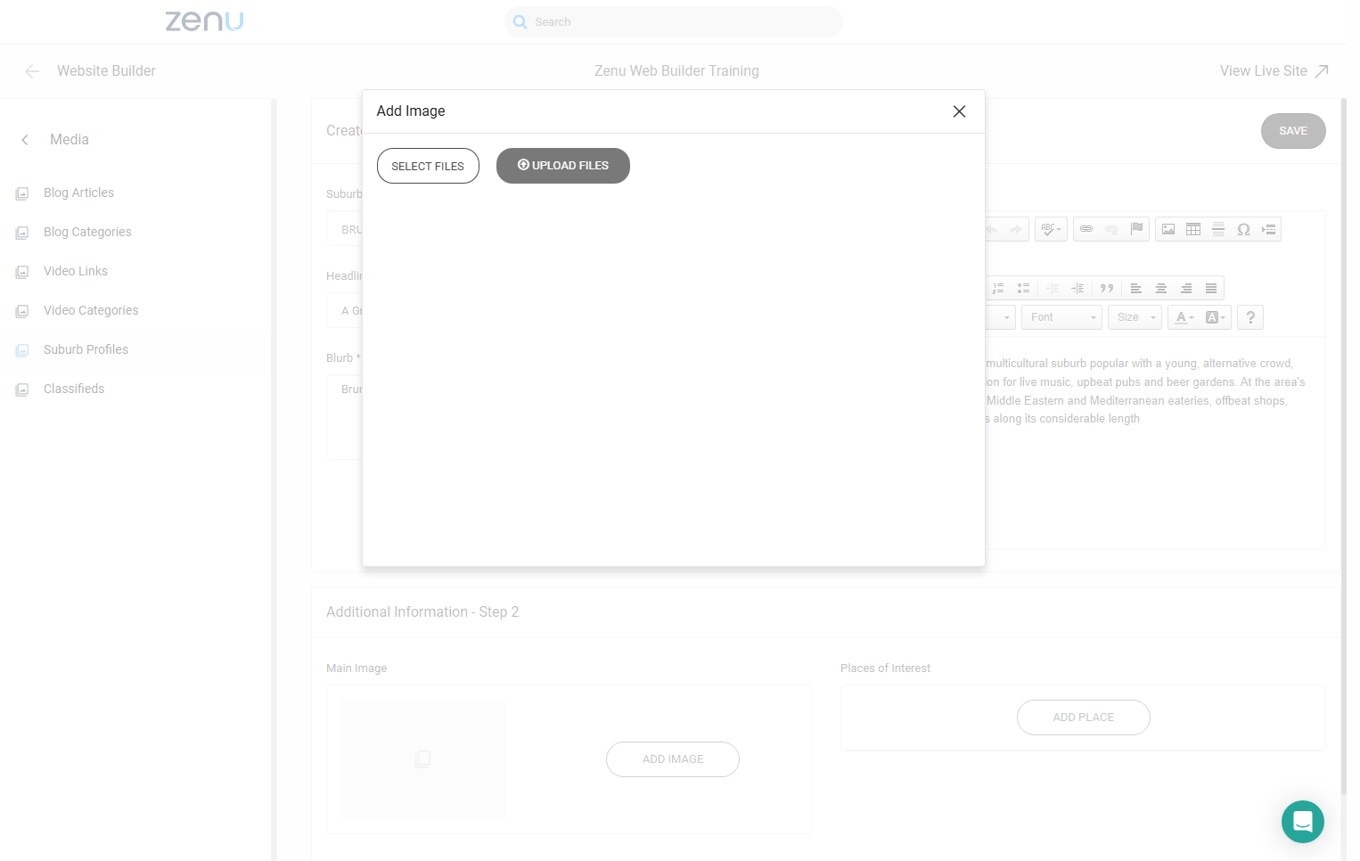 Click on SELECT FILES
