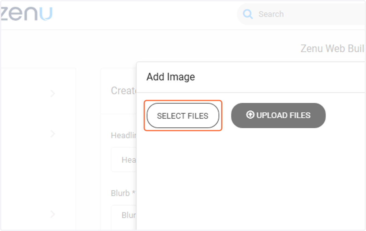 Click on SELECT FILES