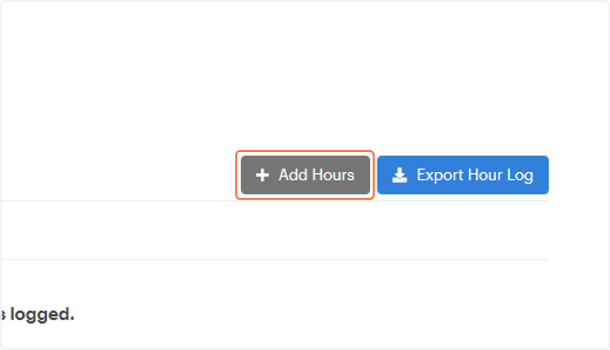 Click on Add Hours