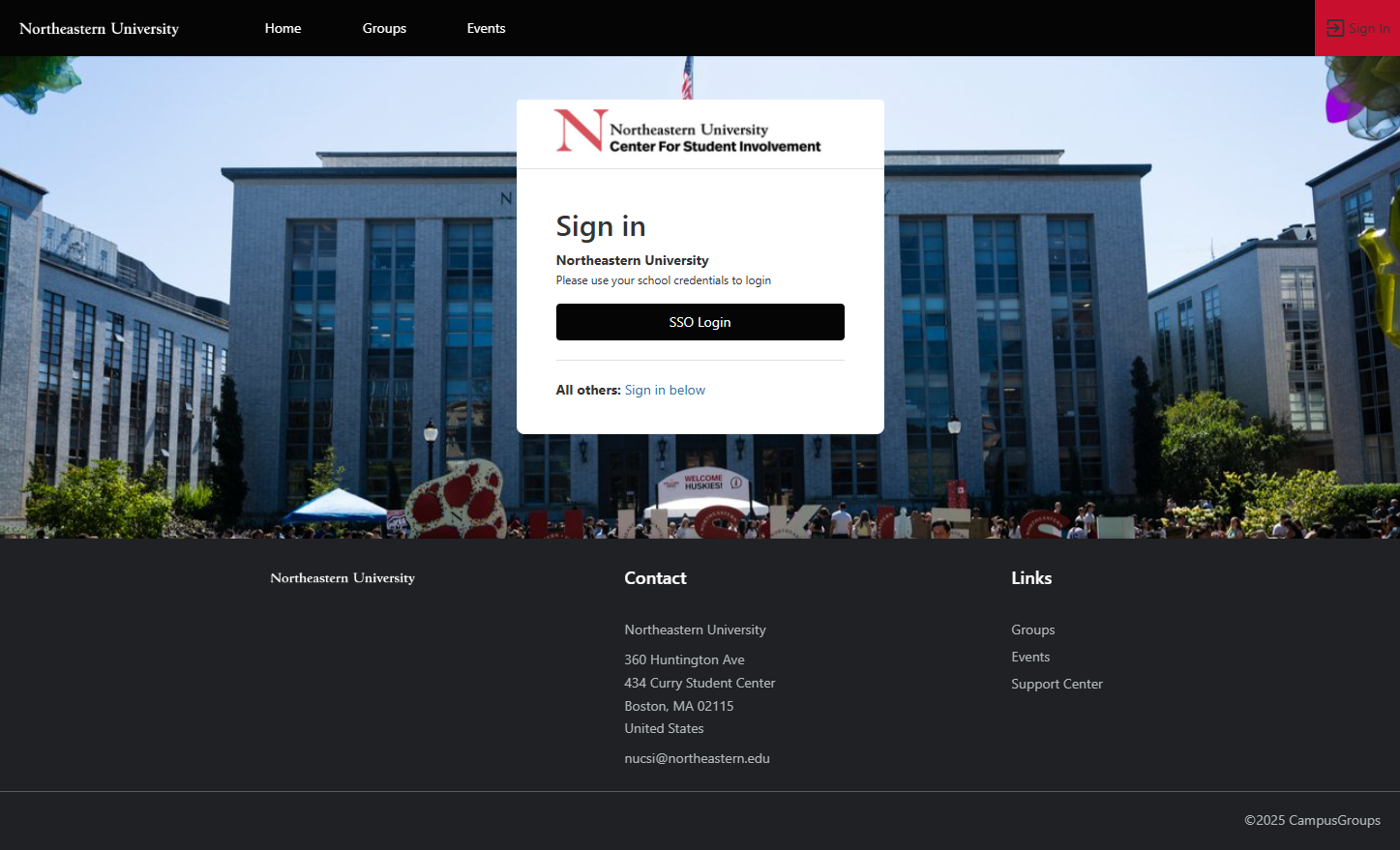 Click on SSO Login