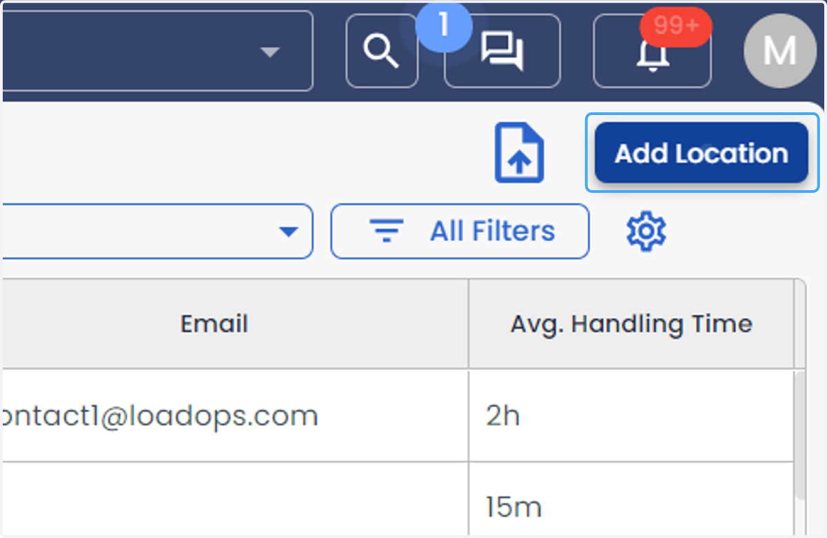 Click on Add Location