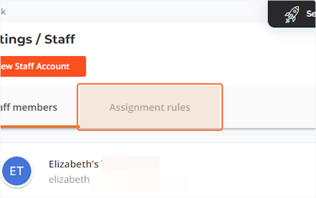 Click on Assignment Rules