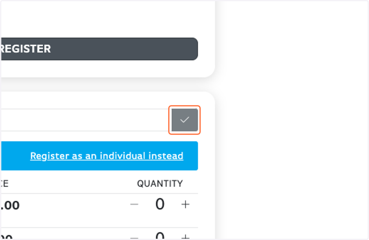 Don't forget the little gray check button!