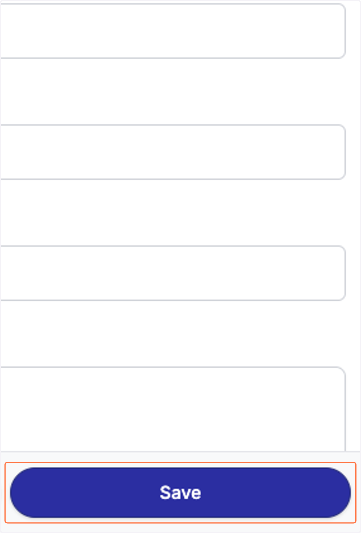 Once you've added the contact info you want saved, click 'Save'