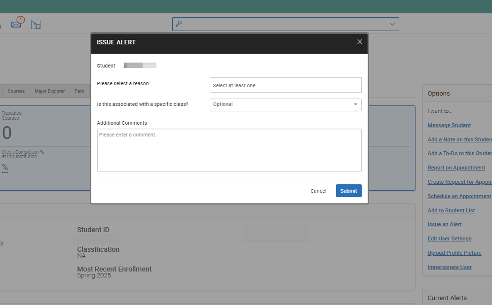 A new window will appear for you to fill out the details of the alerts