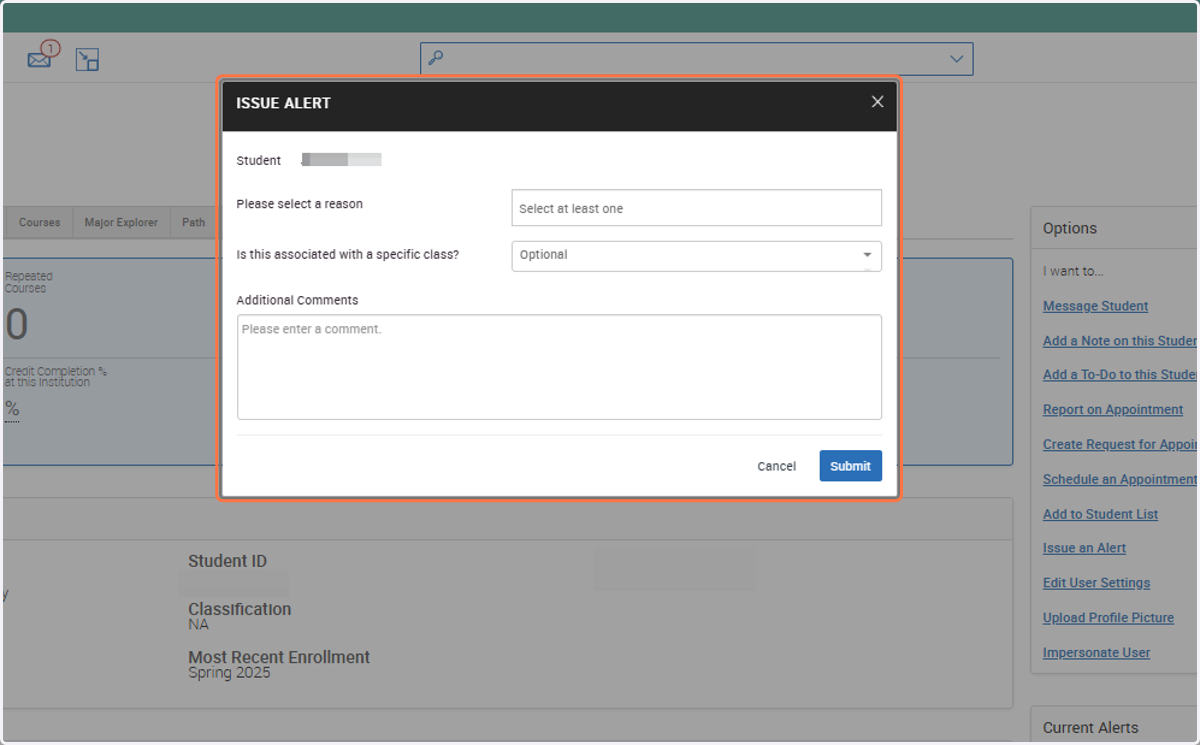 A new window will appear for you to fill out the details of the alerts