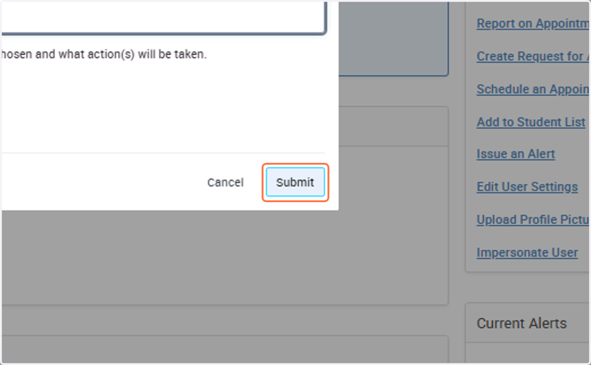 Click on Submit