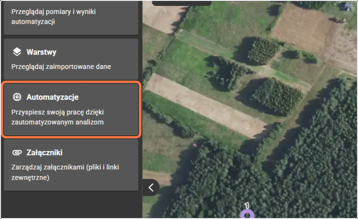 Trzeci kafelek w lewym panelu to Automatyzacje