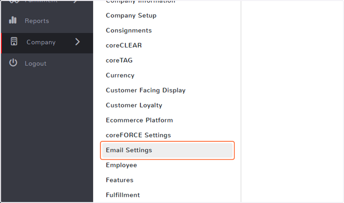11. In here, go into "Email Settings".