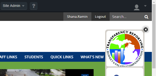 Click on your username in the upper right corner