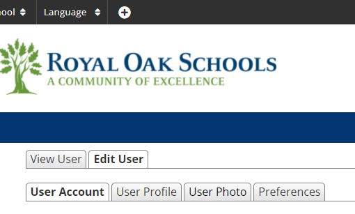 Click on User Photo