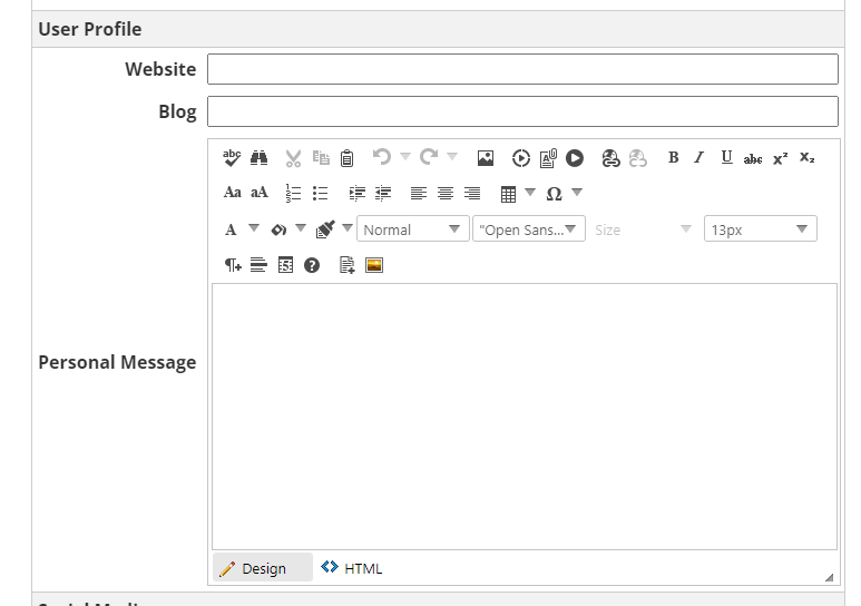 Enter any other details you want to add, such as a class website or blog. Remember that this is a public-facing website so make sure not to include any sensitive information. Any fields left blank will not be displayed as part of your profile.