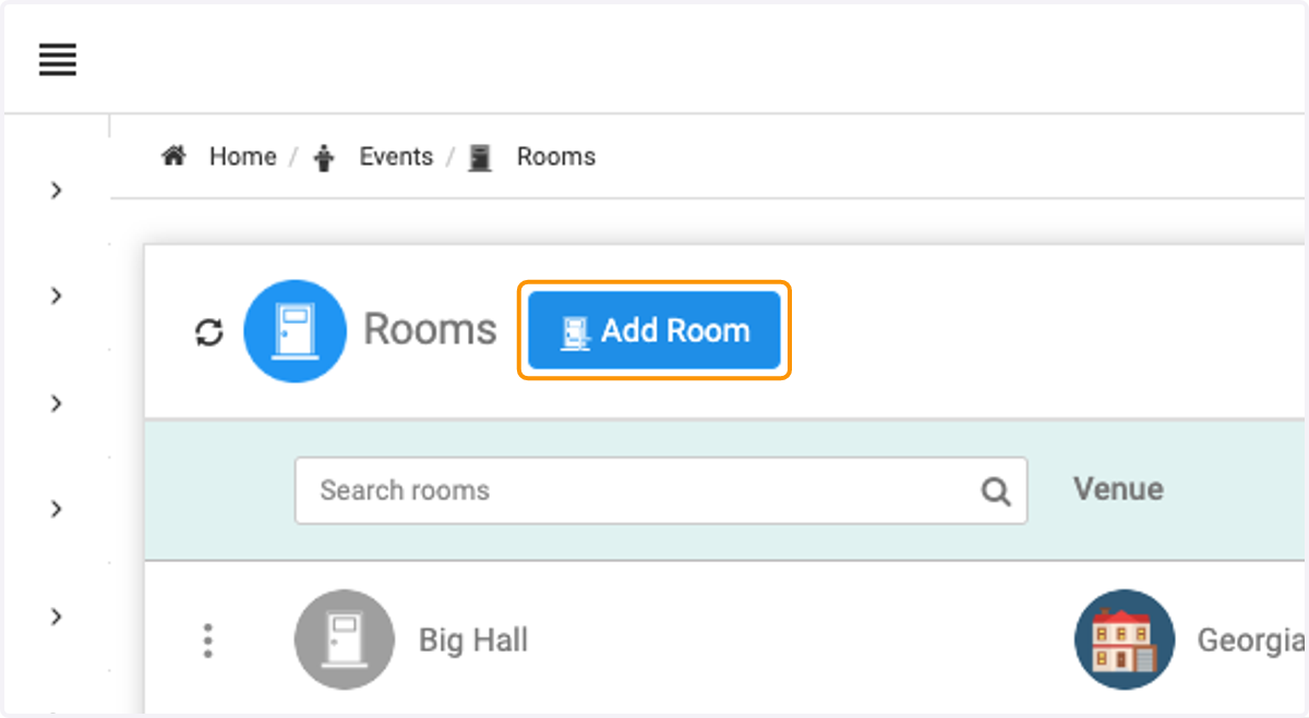 Click on Add Room