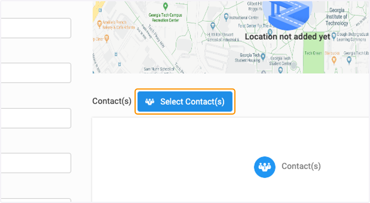 If you have a contact associated with this venue you can use this to add them here.