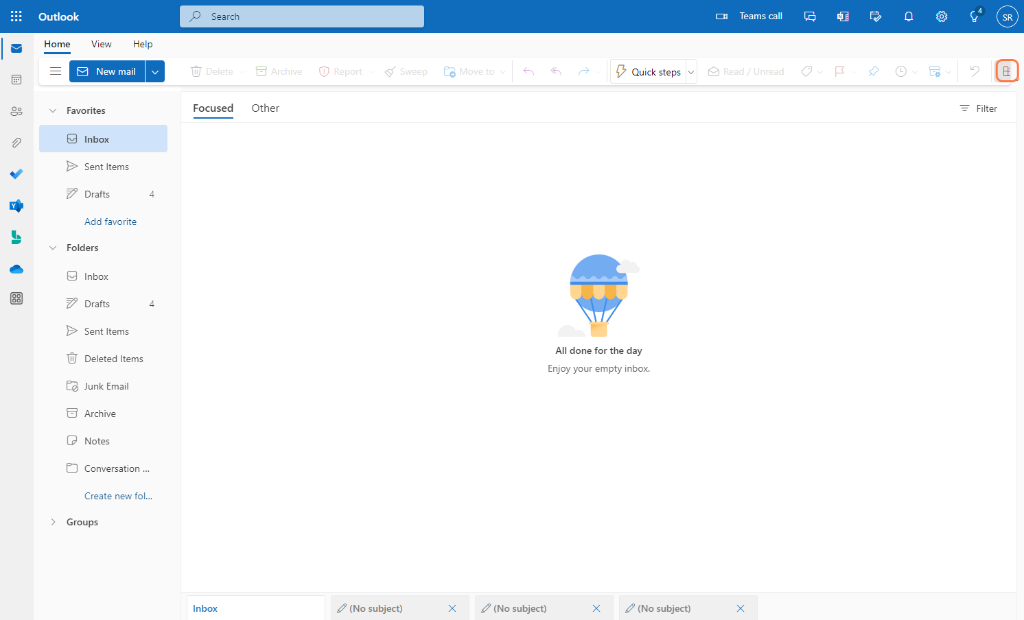 Click on the Get Add-ins icon.